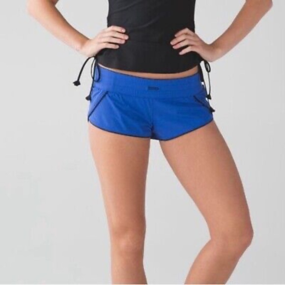 Lululemon Reversible Surf Short II in Twisted Dune Harbor Blue Black (Size 8) - Picture 3 of 9